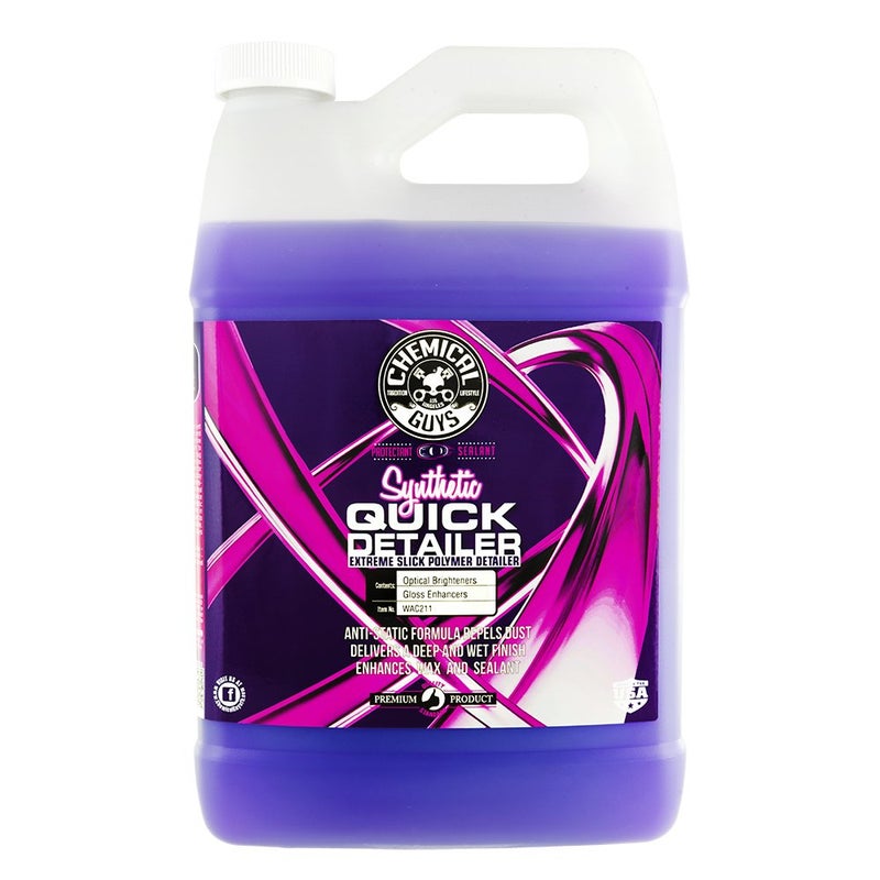 Chemical Guys WAC211 Synthetic Quick Detailer Extreme Slick Polymer Detailer Safe for Cars Trucks SUVs Motorcycles RVs  More 128 fl oz 1 Gallon