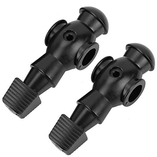 ZERONE 2Pcs Foosball Replacement Players Set, Standard Size 4.1" Plastic Table Soccer Men for Foosball Table Games, Durable Black Players for Home Bar Game Room - Image 1