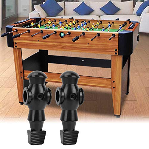 ZERONE 2Pcs Foosball Replacement Players Set, Standard Size 4.1" Plastic Table Soccer Men for Foosball Table Games, Durable Black Players for Home Bar Game Room - Image 4