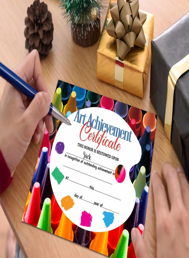 Gihyan Art Achievement Certificate, Colorful Certificates of Achievement Award, Art Awards of Completion Gifts for Honor Art Students, Art School Graduation Gifts, 25 Pcs Awards Certificates -06 - Image 3