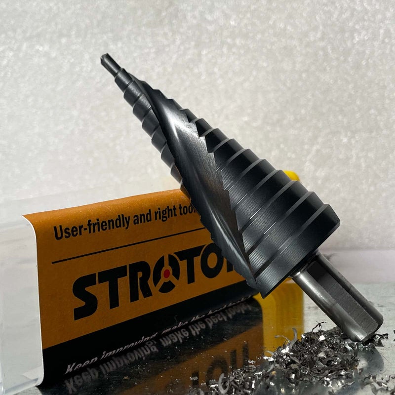STROTON 4-32mm Metric 5% Cobalt Step Drill Bit for Stainless Steel and Hard Metal (15 Steps) - Image 4