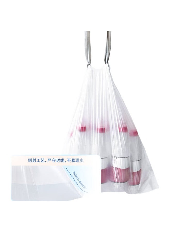 Deli Drawstring Trash Bags, Thickened And Tear-Resistant With Handles, 50*60Cm, 60 Count - Image 3