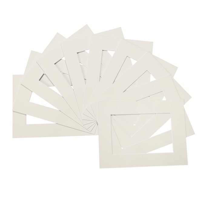 10PACK PICTURE PHOTO FRAME MOUNTS MATS 8X6 INCH FRAME FOR PICTURE 4X6 INCH WHITECREAM COMPUTER CUT CARD PICTURE PHOTO MOUNTS FOR FRAMES CARDBOARD PICTURE FRAMES