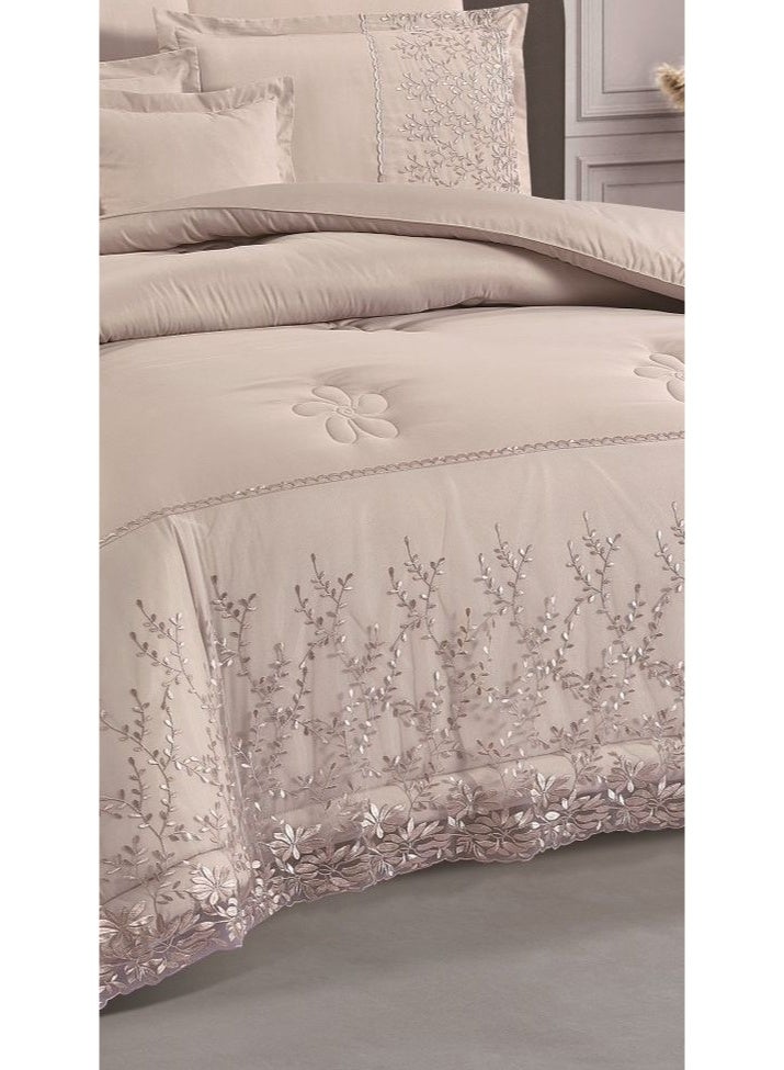 MARK Luxury royal bridal double bedspread with lace design, made of microfiber, size 240*260 cm - Image 3