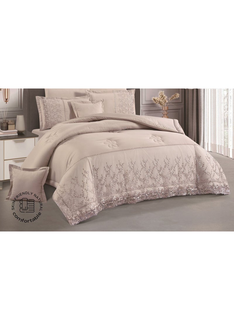 MARK Luxury royal bridal double bedspread with lace design, made of microfiber, size 240*260 cm - Image 1