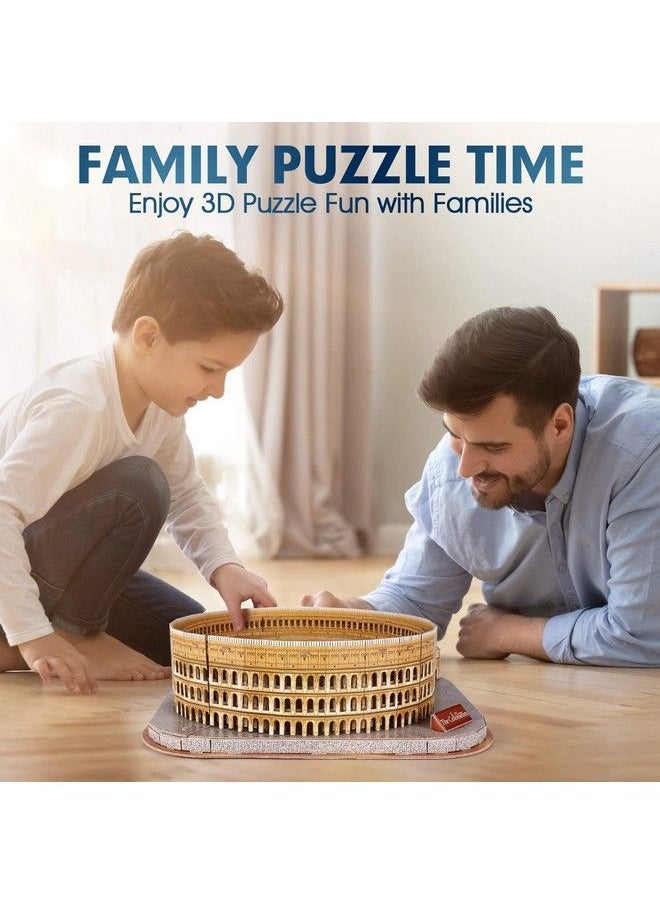 CubicFun - National Geographic 3D Puzzle For Adults Kids Rome Colosseum Jigsaw Italy Architecture Model Kits Diy Toys With Booklet Gift For Boys Girls Age 10+, 131 Pieces - Image 1