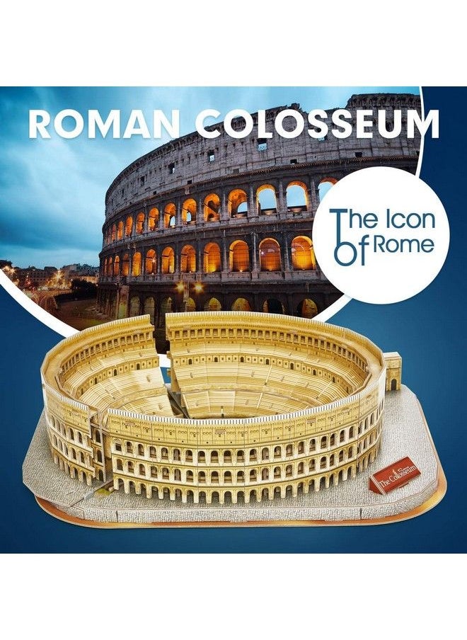 CubicFun - National Geographic 3D Puzzle For Adults Kids Rome Colosseum Jigsaw Italy Architecture Model Kits Diy Toys With Booklet Gift For Boys Girls Age 10+, 131 Pieces - Image 1