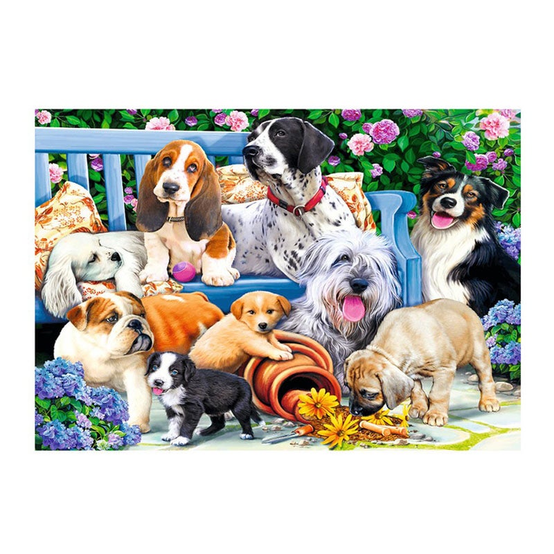 Trefl - Dogs in the Garden Puzzle 1000 Pieces - 10556 - Image 2