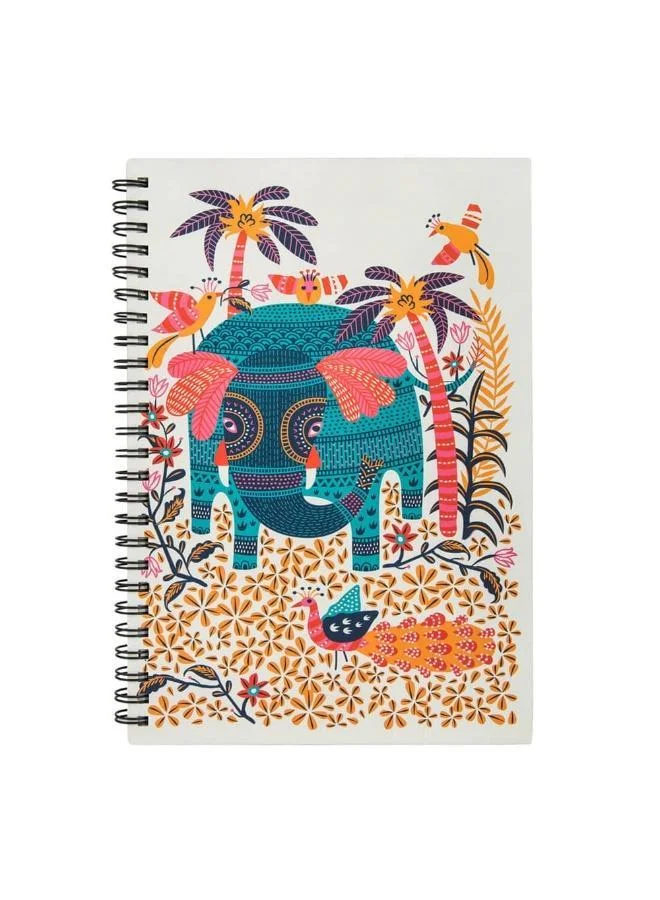 Chumbak Florid Elephant Spiral Notebook