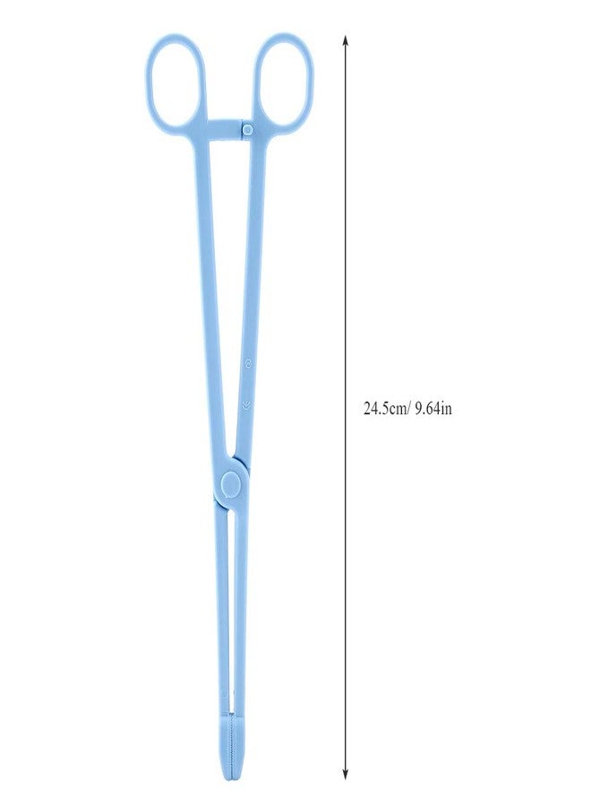 EBTOOLS Reptile Feeding Clip, 24.5cm/9.64inch Blue Plastic Clip Reptile Plastic Tweezers Tongs Feeding Tool for Tortoise Lizard Frog Spider Tarantulas - Image 4