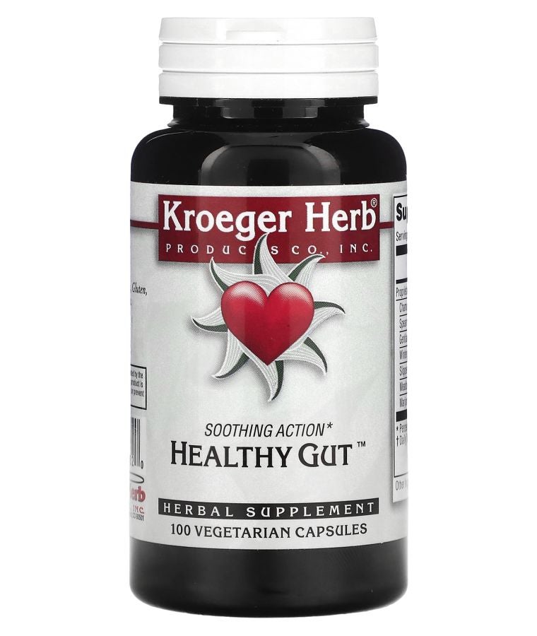 Kroeger Herb Co Healthy Gut 100 Vegetarian Capsules