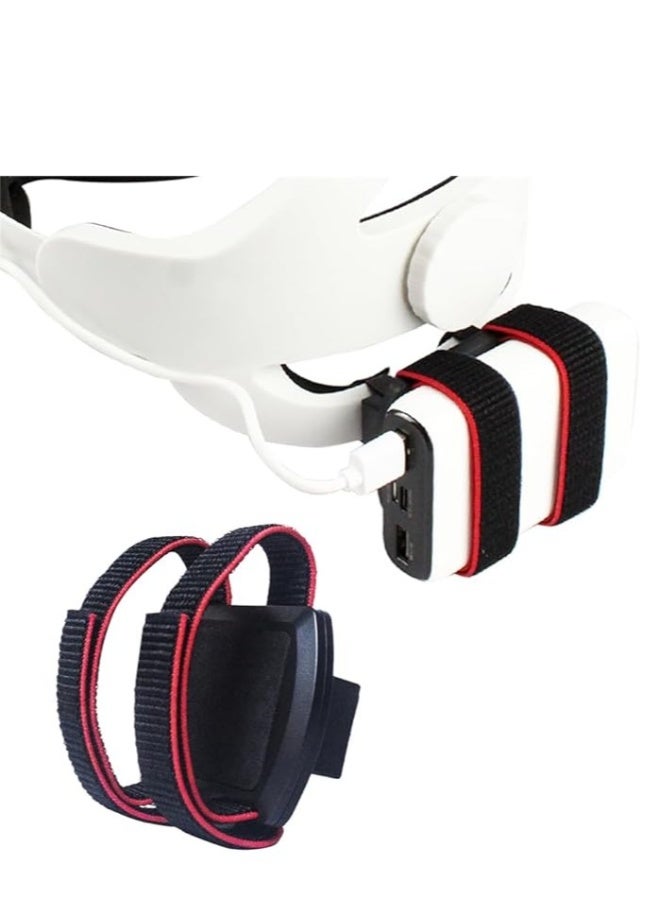 VR battery strap for Meta Quest 3, external mobile connection strap for Meta Quest 3, VR headset charging cable and power bank, strap attachment kit, clip kit, stand - Image 2