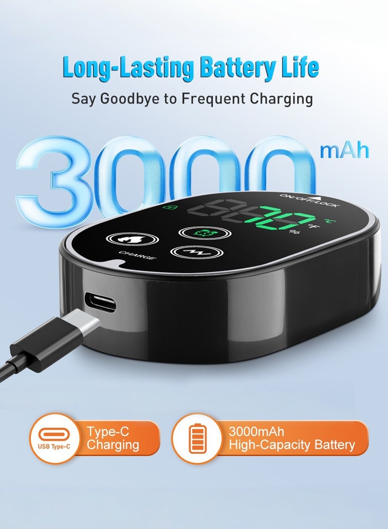 EzzySo Electric Heating Vibration Ankle Massager With Hot Compress Ankle Wrap Brace Legs Pain Relief Muscle Relaxation Warm Massagers - Image 5