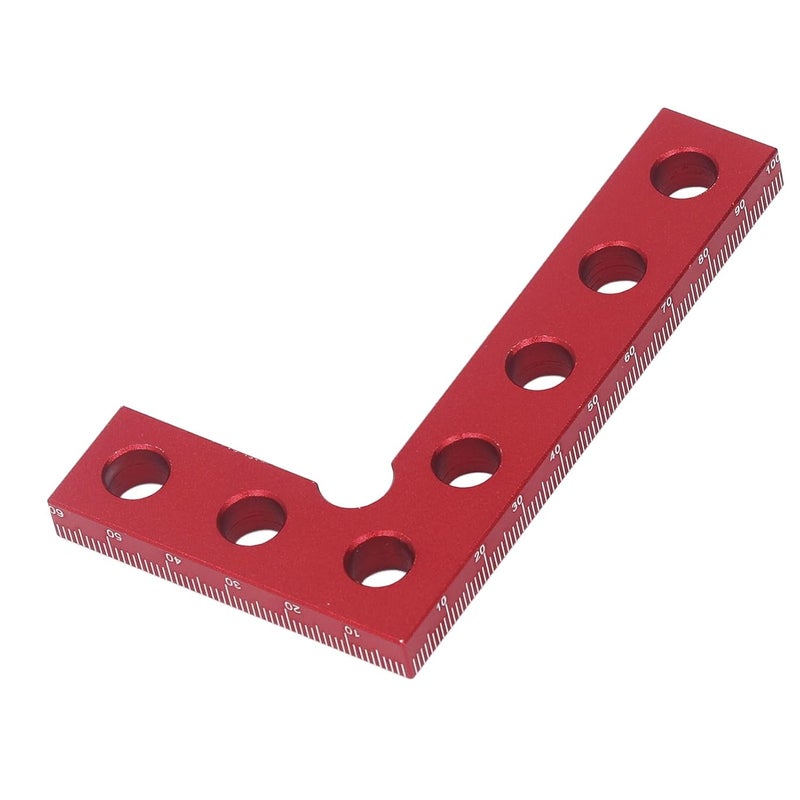Mini Small Square Center Finder Tool, Aluminum Alloy Woodworking Ruler, Red 90 Degree Quick Measuring -, Accurate Scale, Ideal for Machinists and Carpenters - Image 5
