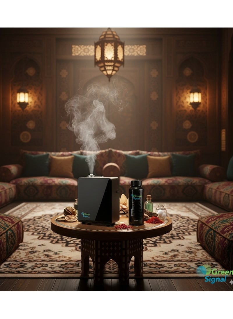 جرين سيجنال زيت عطر ستوري – عطر شرقي فاخر لتعطير المنزل | مزيج من البرغموت، الجريب فروت، الفلفل الوردي، الماغنوليا، الباتشولي، حبوب التونكا، العود، الزعفران، نجيل الهند، المسك الأبيض والعنبر | زيت عطري مركز يدوم طويلا لأجهزة التعطير - Image 4