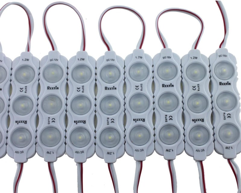 REXTiN وحدة إضاءة ريكستين سوبر برايت 200 قطعة 2835 3 LED مقاومة للماء زينة ضوئية - Image 1