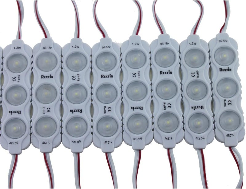 REXTiN وحدة إضاءة ريكستين سوبر برايت 200 قطعة 2835 3 LED مقاومة للماء زينة ضوئية - Image 3