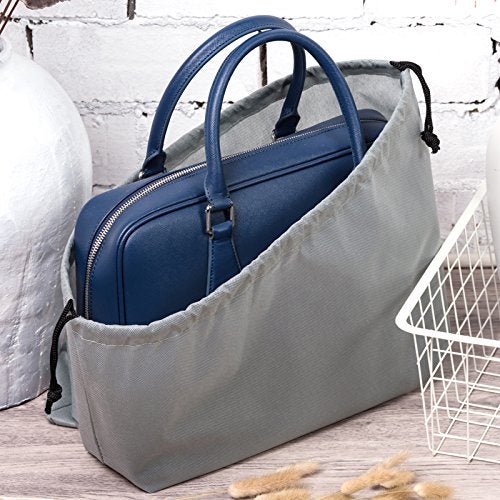 TINTON LIFE® Set of 10 Non-woven 19.7"x19.7" Drawstring Dust Cover Bag with Visual Window for Handbags Purses Shoes(Grey) - Image 3