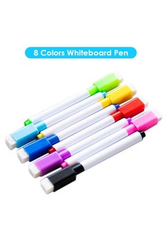 OASIS-TH 8 pcs Colour magnetic white board marker pen screen writer pen dry Wipe Markers for Kids weekly planner dry erase marker pen  - Image 2