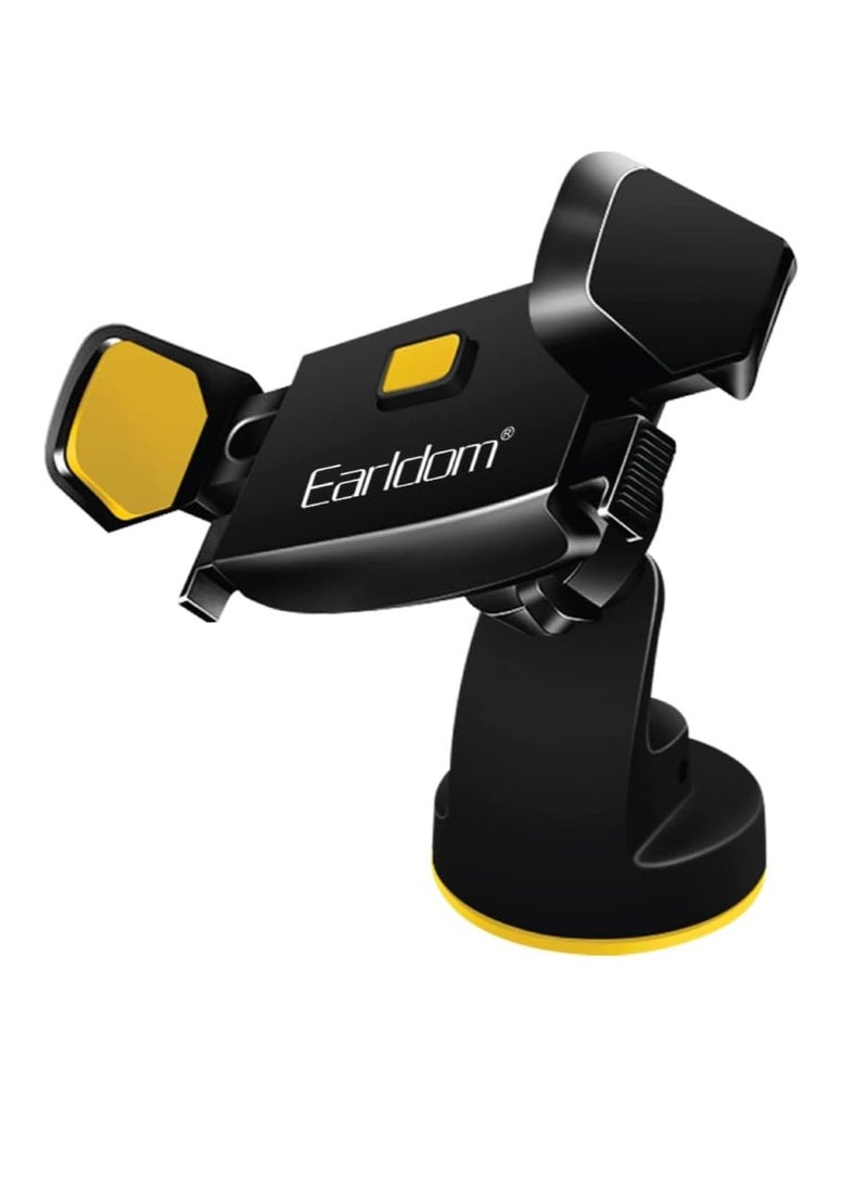 EARLDOM 360 Degree Free Rotation Universal Car Holder Black and Yellow EH-44 - Image 1