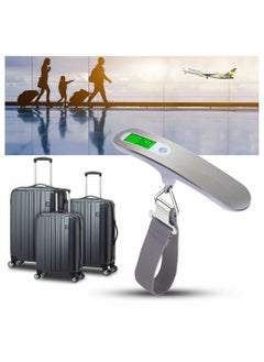 Portable Digital Luggage Scale 110 Pound Capacity with Backlit Display and Tare Function Lightweight Design for Travel