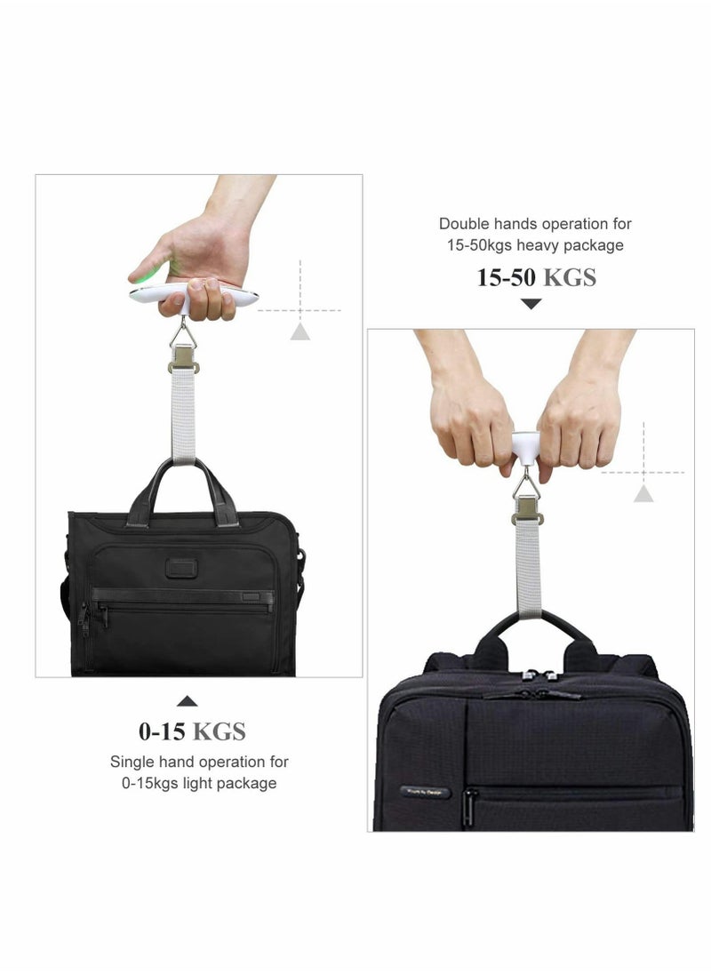 Generic - Portable Digital Luggage Scale 110 Pound Capacity with Backlit Display and Tare Function Lightweight Design for Travel - Image 1