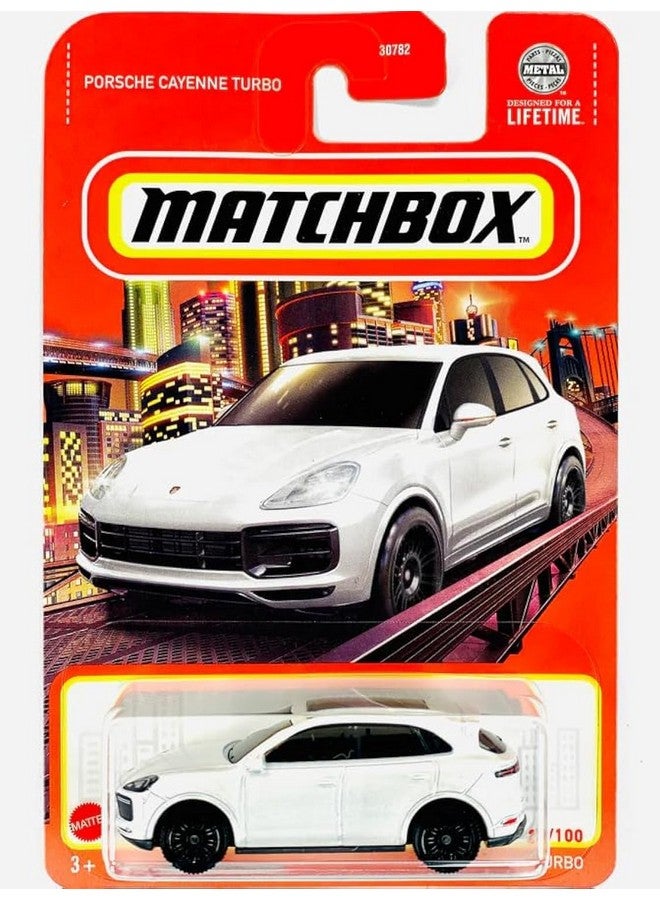 MATCHBOX Matchbox Porsche Cayenne Turbo 1:64 Scale Die-Cast Vehicle, White, 27/100 