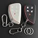 TANDRIVE Key Fob Cover for 2026 2025 2024 Chevy Equinox Traverse Blazer EV GMC Acadia Terrain and 20262021 Buick Envision 5 Button Silicone 2Pack Black and Gray - Image 2