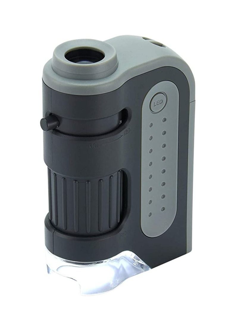 Carson - Carson MicroBrite Plus 60x-120x LED Lighted Pocket Microscope with Aspheric Lens System (MM-300 or MM-300MU) - Image 1
