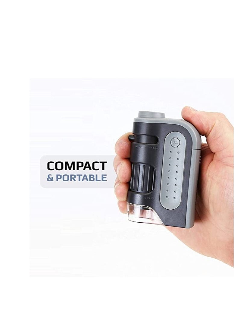 Carson - Carson MicroBrite Plus 60x-120x LED Lighted Pocket Microscope with Aspheric Lens System (MM-300 or MM-300MU) - Image 1