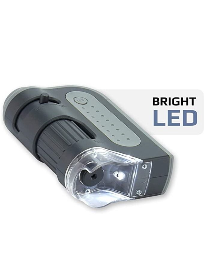 Carson - Carson MicroBrite Plus 60x-120x LED Lighted Pocket Microscope with Aspheric Lens System (MM-300 or MM-300MU) - Image 1