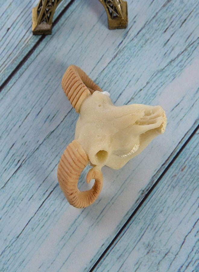 Wixine 1Pcs Aquarium Resin Sheep Head Skull Fish Tank Ornament Terrarium Reptile Decorations - Image 4
