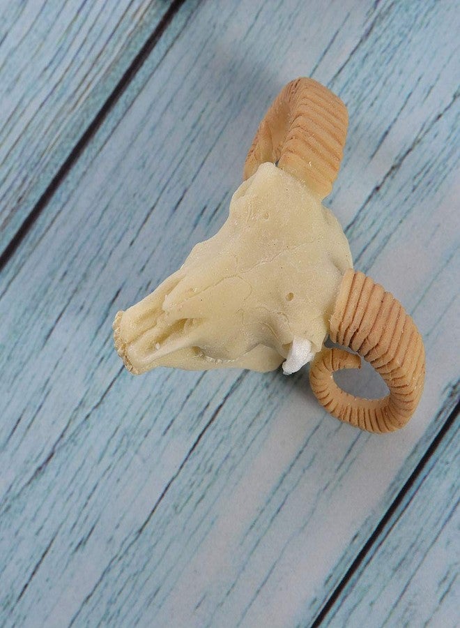 Wixine 1Pcs Aquarium Resin Sheep Head Skull Fish Tank Ornament Terrarium Reptile Decorations - Image 5