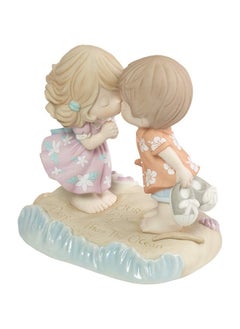 Precious Moments Precious Moments Couple on The Beach Figurine | Love is Deeper Than The Ocean Bisque Porcelain Figurine | Wedding Gift | Anniversary, Valentine's Day Gift | Hand-Painted  - Image 4