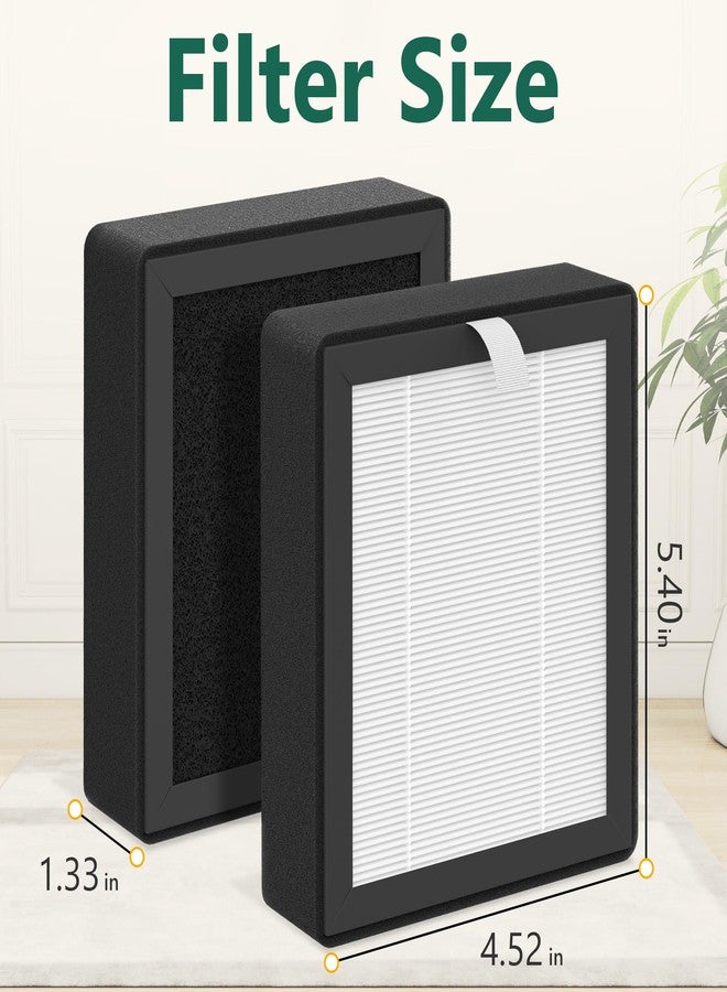 FMDZFL AP006R Replacement Filter Compatible with ROSEKM AP006R Air Purifier, True HEPA Replacement Filter, 4 Pack - Image 5
