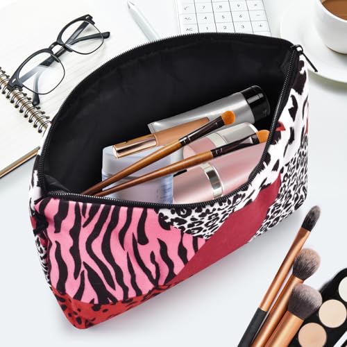 Wteehn Small Makeup Bag, Mini Makeup Pouch, Cute Cosmetic Bag for Women, Toiletry Bags, Make Up Brush Skincare Organizer, Pouches for Travel Accessories - Image 3