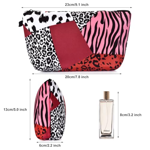 Wteehn Small Makeup Bag, Mini Makeup Pouch, Cute Cosmetic Bag for Women, Toiletry Bags, Make Up Brush Skincare Organizer, Pouches for Travel Accessories - Image 2