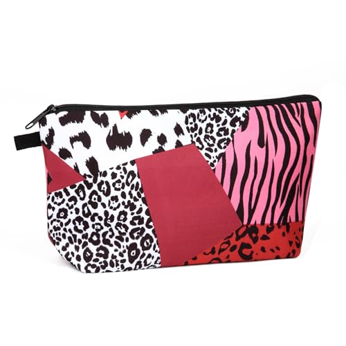 Wteehn Small Makeup Bag, Mini Makeup Pouch, Cute Cosmetic Bag for Women, Toiletry Bags, Make Up Brush Skincare Organizer, Pouches for Travel Accessories - Image 1