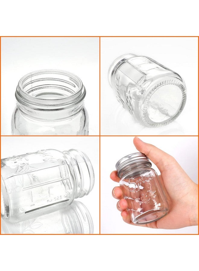 CycleMore 15 Pack 4Oz Glass Mason Spice Jars Round Spice Containers With Silver Metal Caps And Pour/Sift Shaker Lids40Pcs Labels1Pcs Silicone Collapsible Funnel1Pcs Brush And 1Pcs Pen Included - Image 3