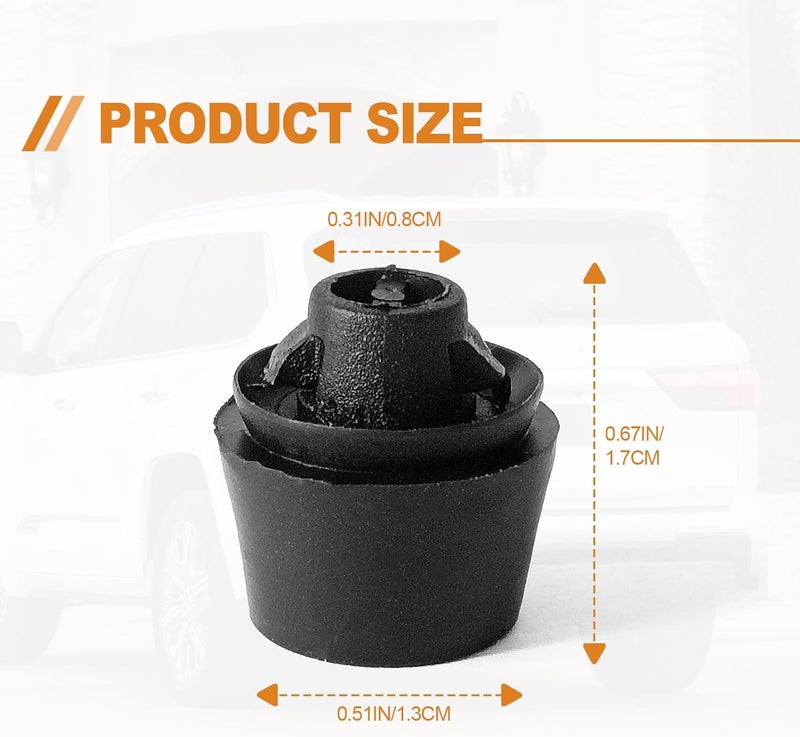 TOPCNOEM 10PCS Trunk Lid Bumper Hood Clip - Image 2