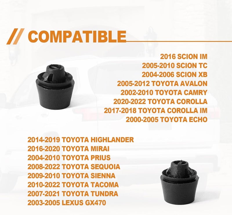 TOPCNOEM 10PCS Trunk Lid Bumper Hood Clip - Image 5