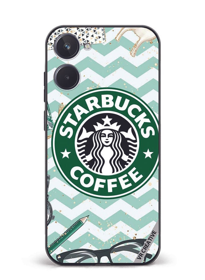 VR CREATIVE Protective Case Cover For Realme 10 Starbucks Coffee Design Multicolour - Image 1