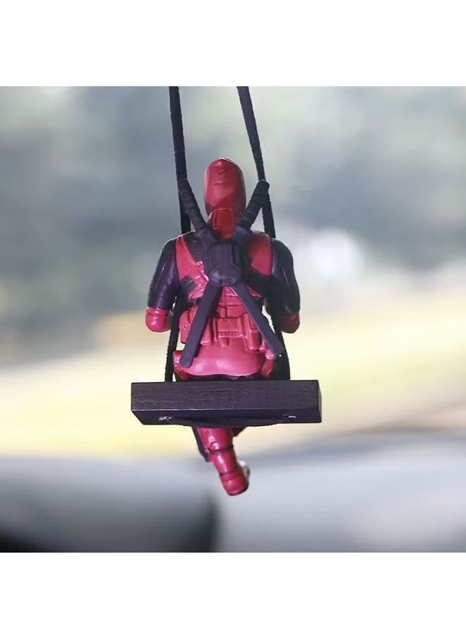 Little Cheap Deadpool Car Decoration Accessories Car Mirror Suspension Accessories - Image 4