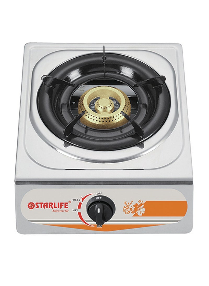STARLIFE Single Gas Stove Stainless Steel Body Gas Stove SL 2221  - Image 1