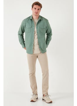 Buratti Cotton Regular Fit Double Pocket Shirt Men's SHIRT CF24W116927  - Image 2