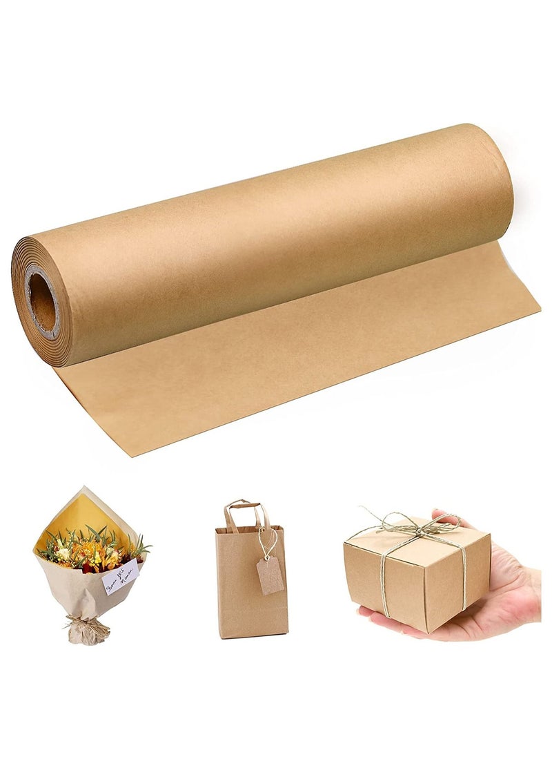 Rubik Art Kraft Paper Roll 30cm x 100f (30meter) Packing Roll Recyclable Paper For Gift Wrapping Decoration Flower Parcel Packaging Shipping (Brown)  - Image 1