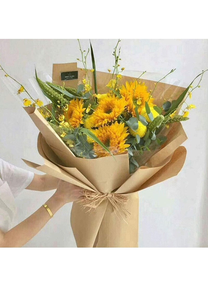 Rubik Art Kraft Paper Roll 30cm x 100f (30meter) Packing Roll Recyclable Paper For Gift Wrapping Decoration Flower Parcel Packaging Shipping (Brown)  - Image 2