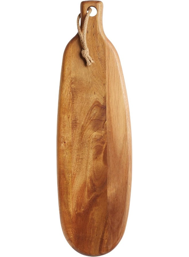KitchenCraft Masterclass Acacia Wood Paddle Board, Organic Rectangular, Tagged Brown 60X18X1.5Cm L Mcww19 - Image 3