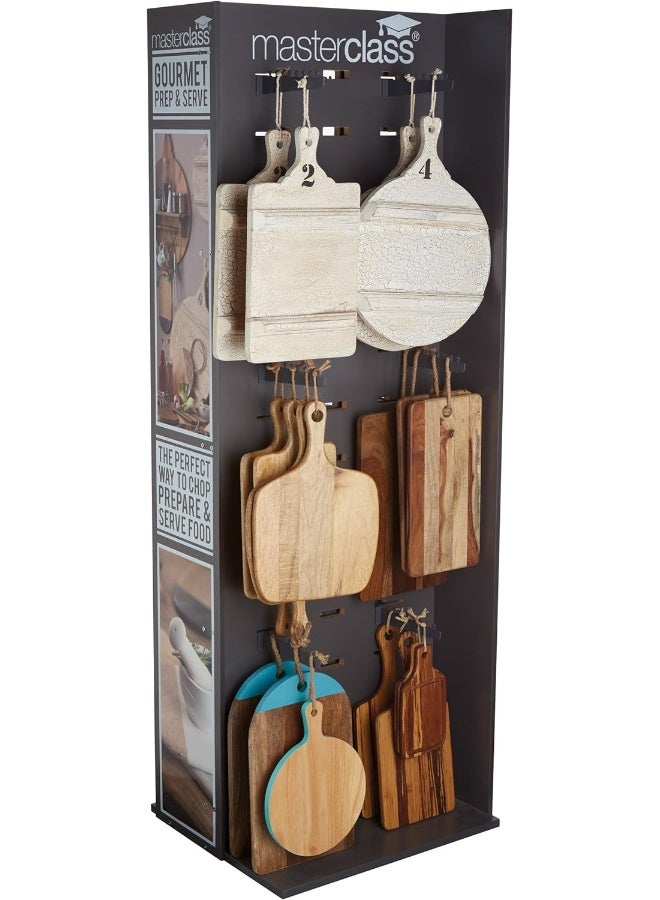 KitchenCraft Masterclass Acacia Wood Paddle Board, Organic Rectangular, Tagged Brown 60X18X1.5Cm L Mcww19 - Image 4