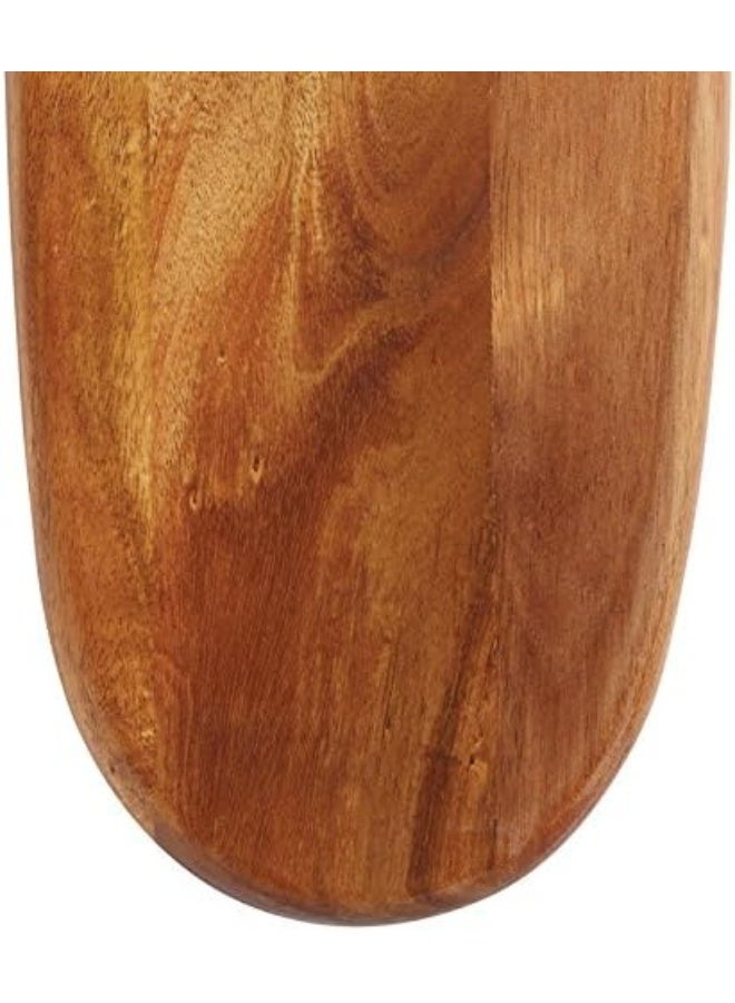 KitchenCraft Masterclass Acacia Wood Paddle Board, Organic Rectangular, Tagged Brown 60X18X1.5Cm L Mcww19 - Image 1